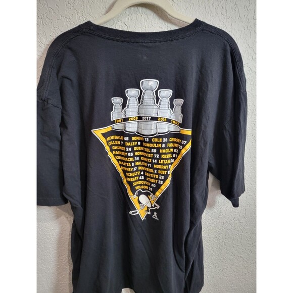 NHL 2017 Stanley Cup Champs Pittsburgh Penguins Mens T-shirt 2XL 2 sided - Picture 4 of 4